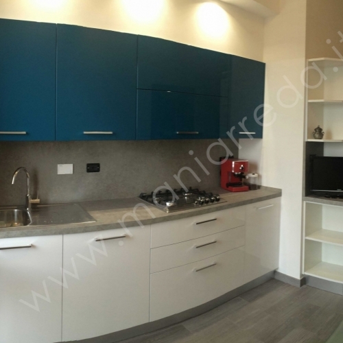 Arredo Cucina Laccata Verde